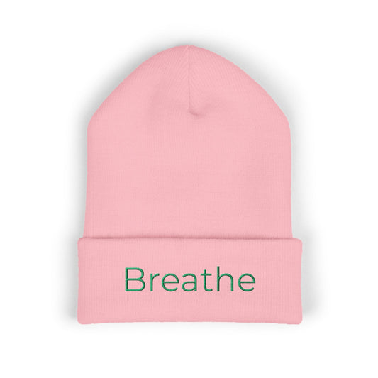 Breathe embroidered beanie