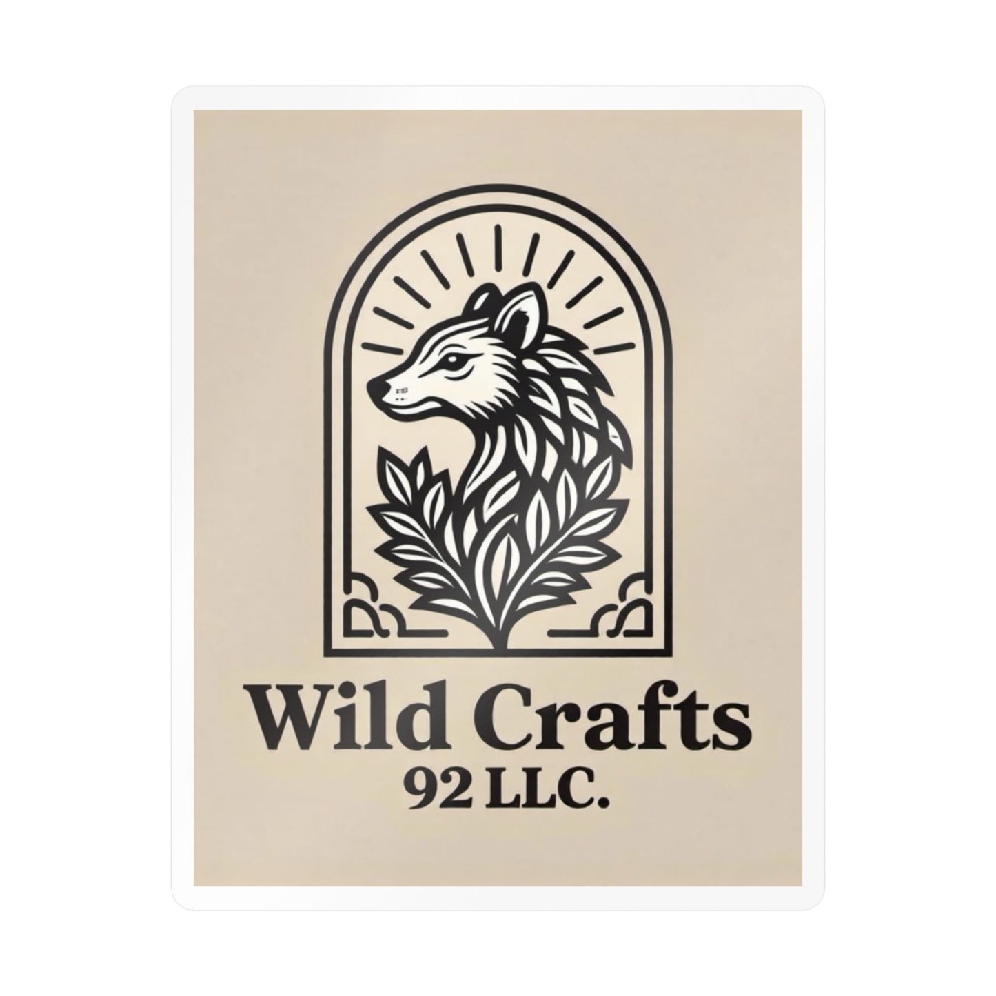 Wolf Logo Vinyl Sticker Kiss Cut Decal For Laptops And Windows Gear