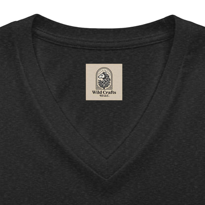 Women's V Neck Tee Wild Crafts Minimal Label Graphic