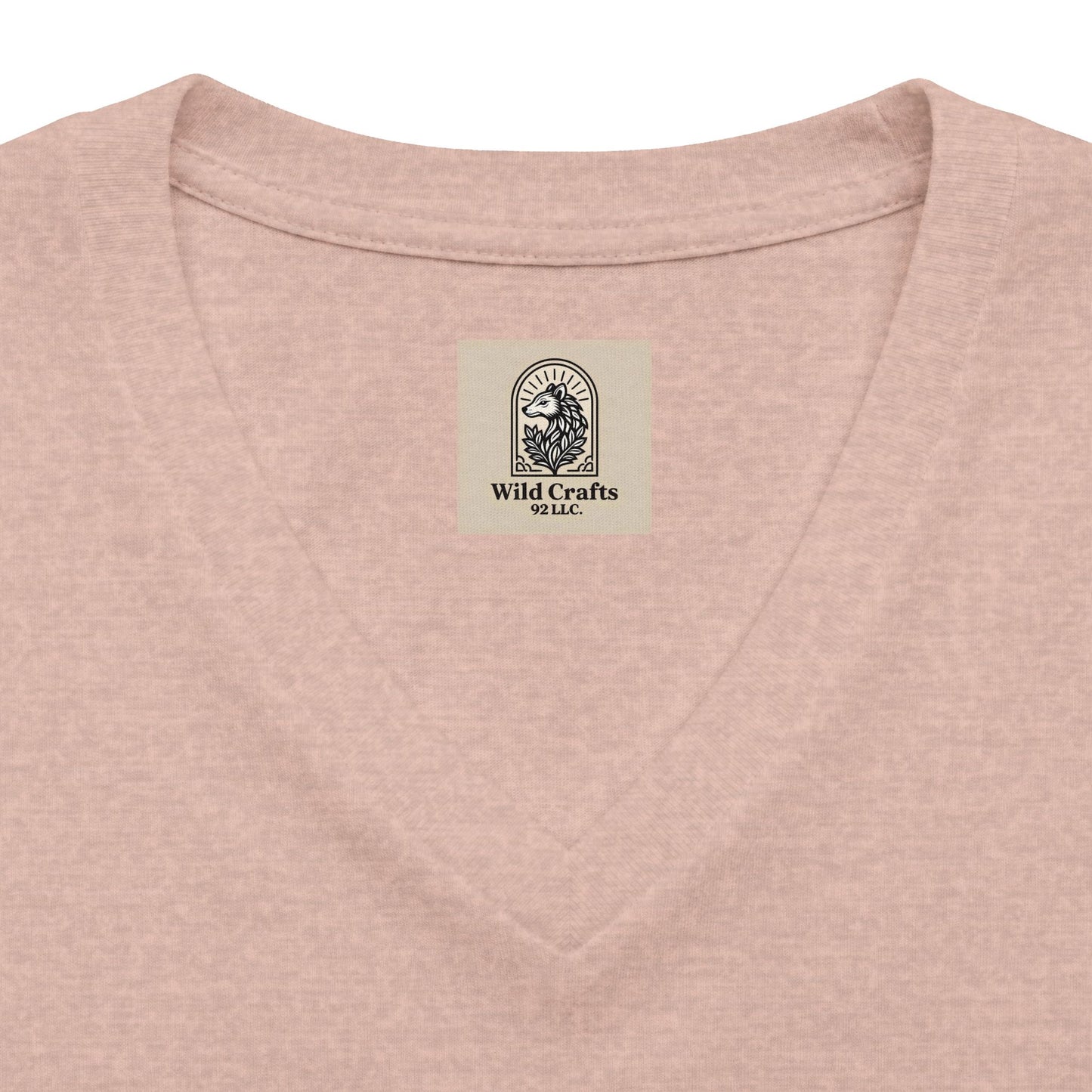 Women's V Neck Tee Wild Crafts Minimal Label Graphic
