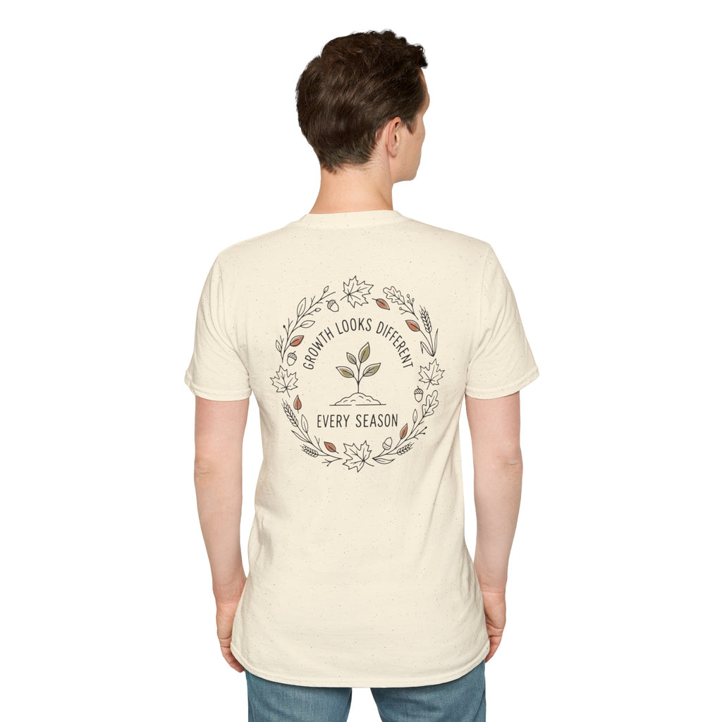 Fall Unisex Softstyle T Shirt Growth Looks Different Every Season Tee