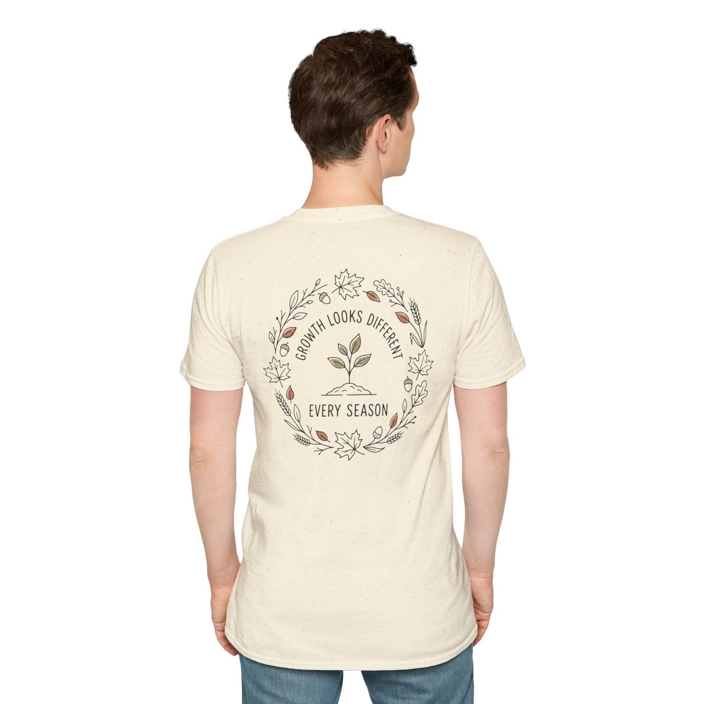 Fall Unisex Softstyle T Shirt Growth Looks Different Every Season Tee
