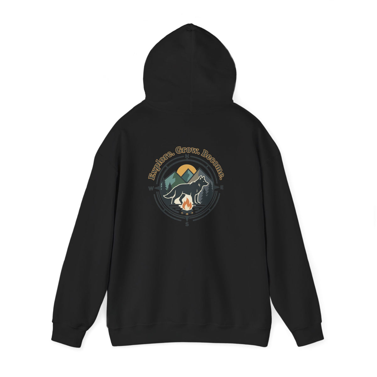 Adventure Campfire Hoodie Explore Become Mountain Travel Pullover