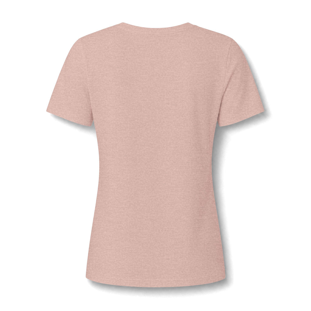 Womens Relaxed Fall V Neck Tee Shirt Heathered Everyday Comfort