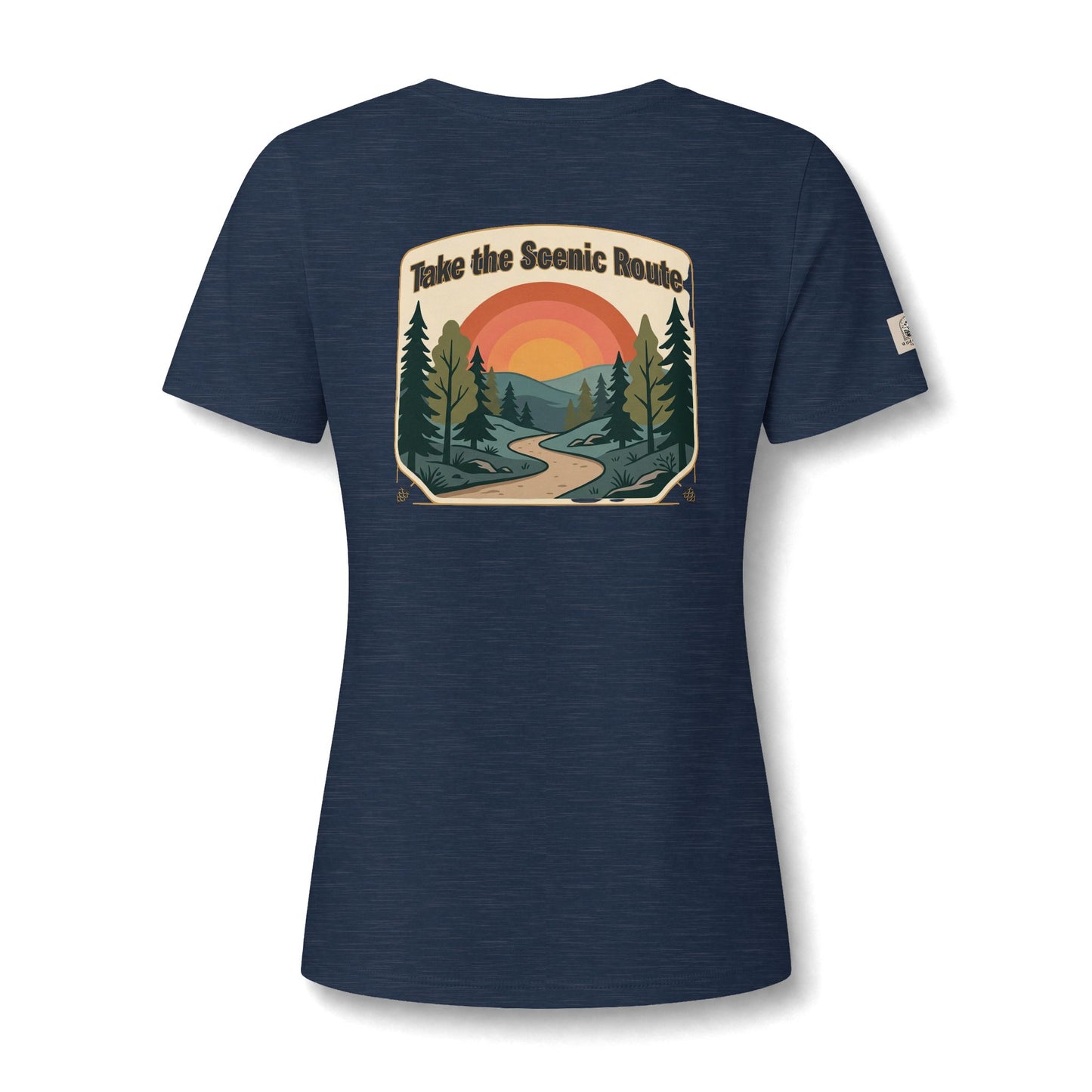 Women's V Neck Tee Wild Crafts Minimal Label Graphic