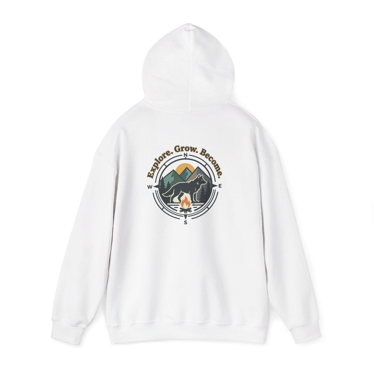 Adventure Campfire Hoodie Explore Become Mountain Travel Pullover