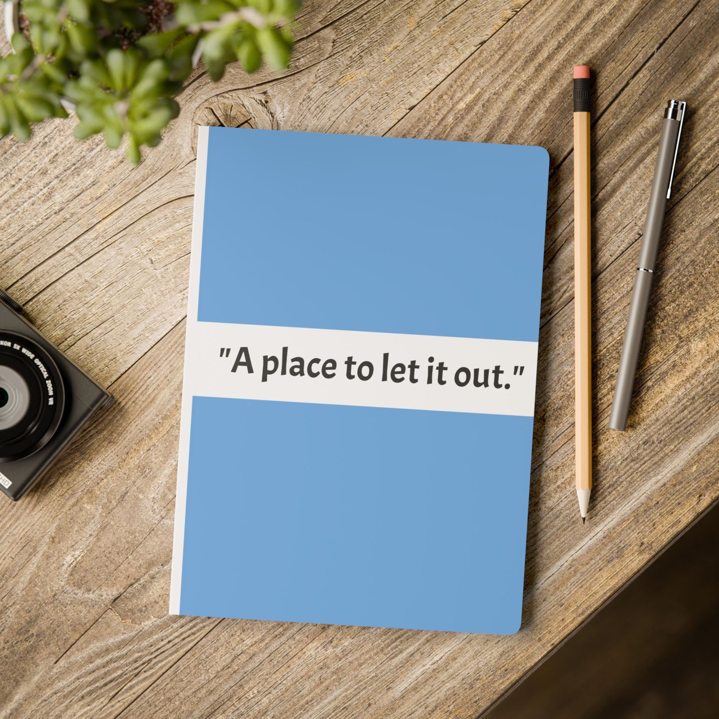 Softcover Journal — "A Place to Let It Out." Guided Emotion & Reflection Notebook