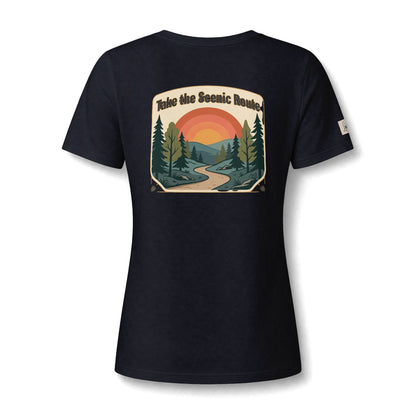 Women's V Neck Tee Wild Crafts Minimal Label Graphic