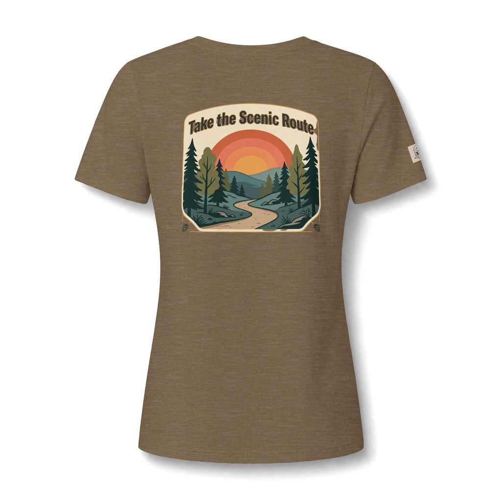 Women's V Neck Tee Wild Crafts Minimal Label Graphic