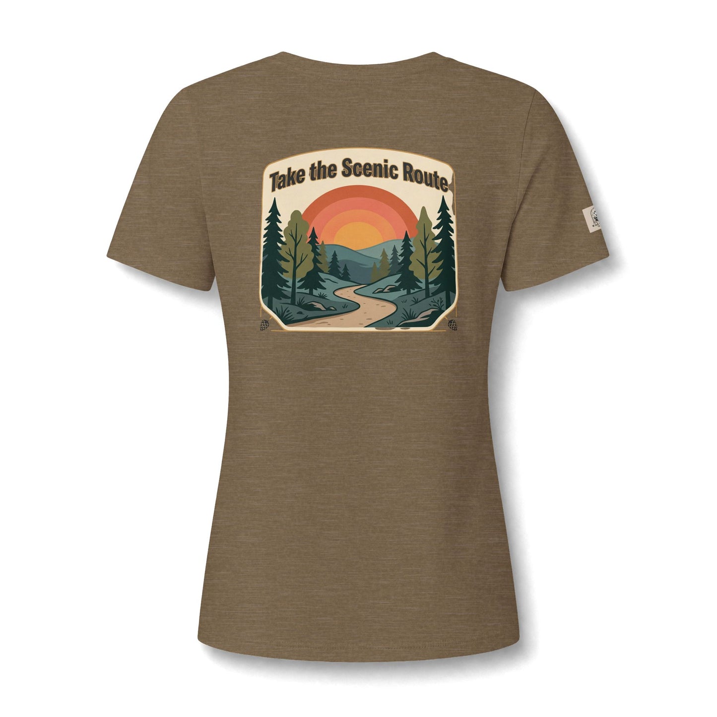 Women's V Neck Tee Wild Crafts Minimal Label Graphic