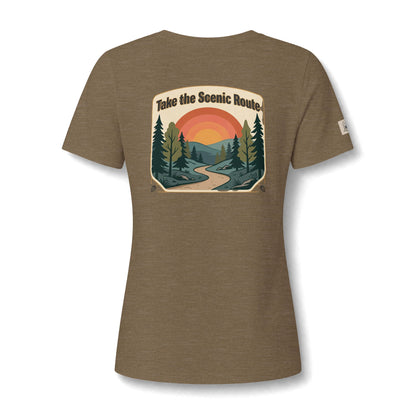 Women's V Neck Tee Wild Crafts Minimal Label Graphic