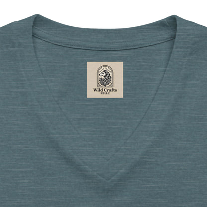 Cozy Season V Neck Tee Autumn Graphic Shirt Slow Moments Good Energy