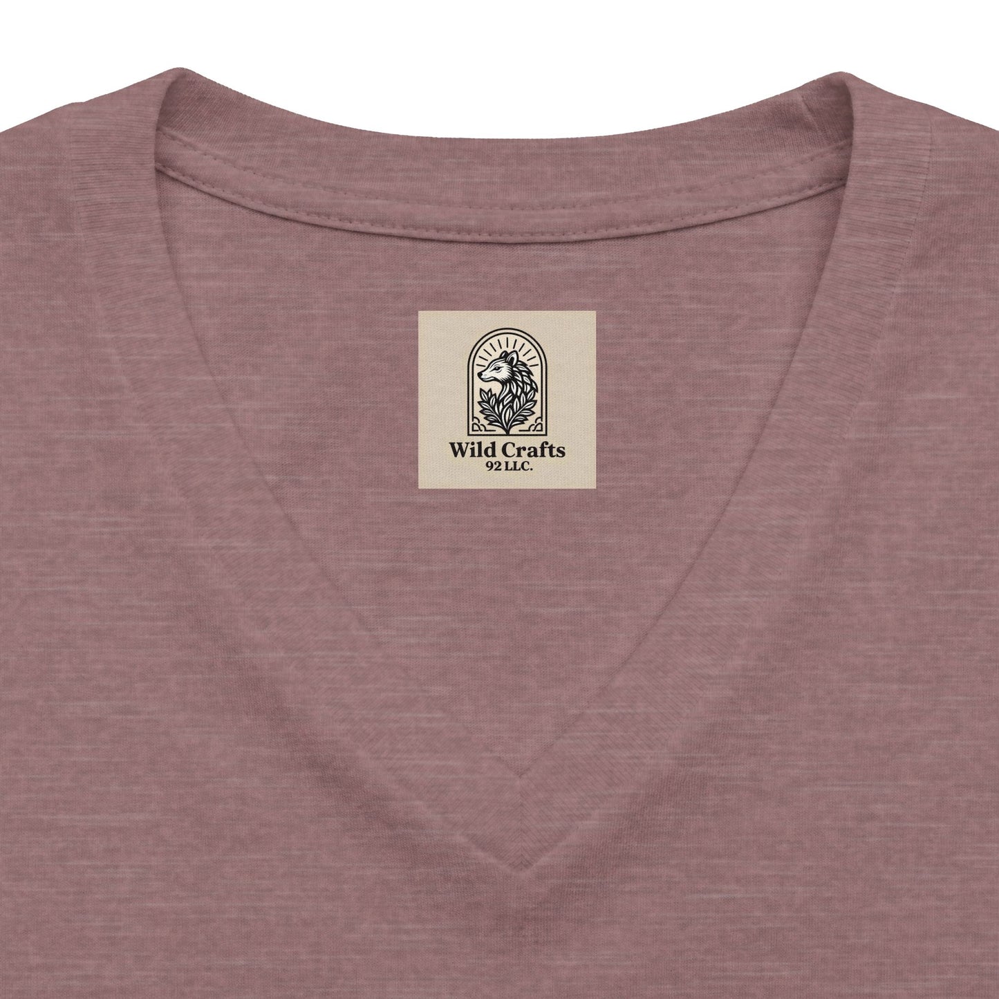 Women's V Neck Tee Wild Crafts Minimal Label Graphic
