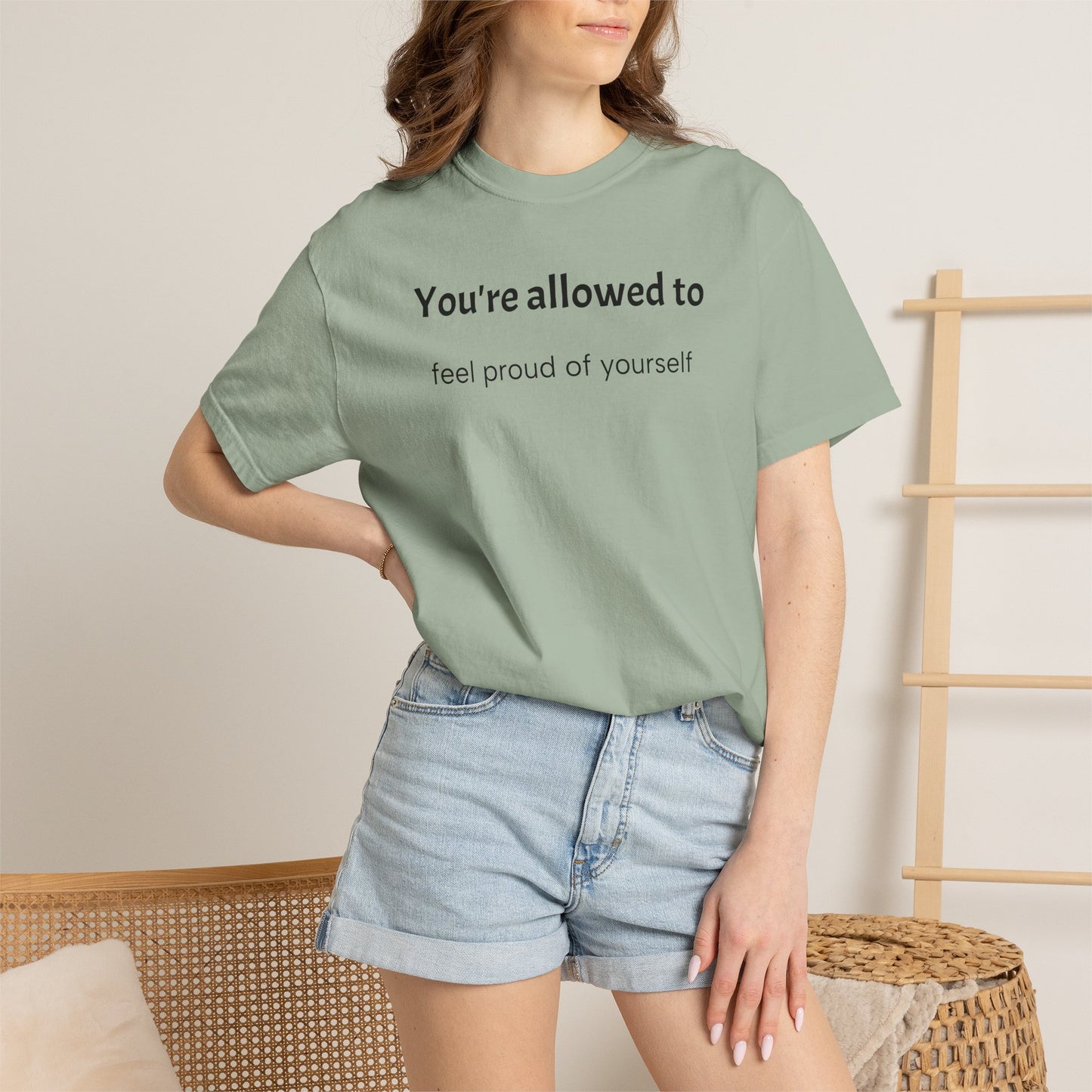 Positive Affirmation Heavyweight Cotton T-Shirt
