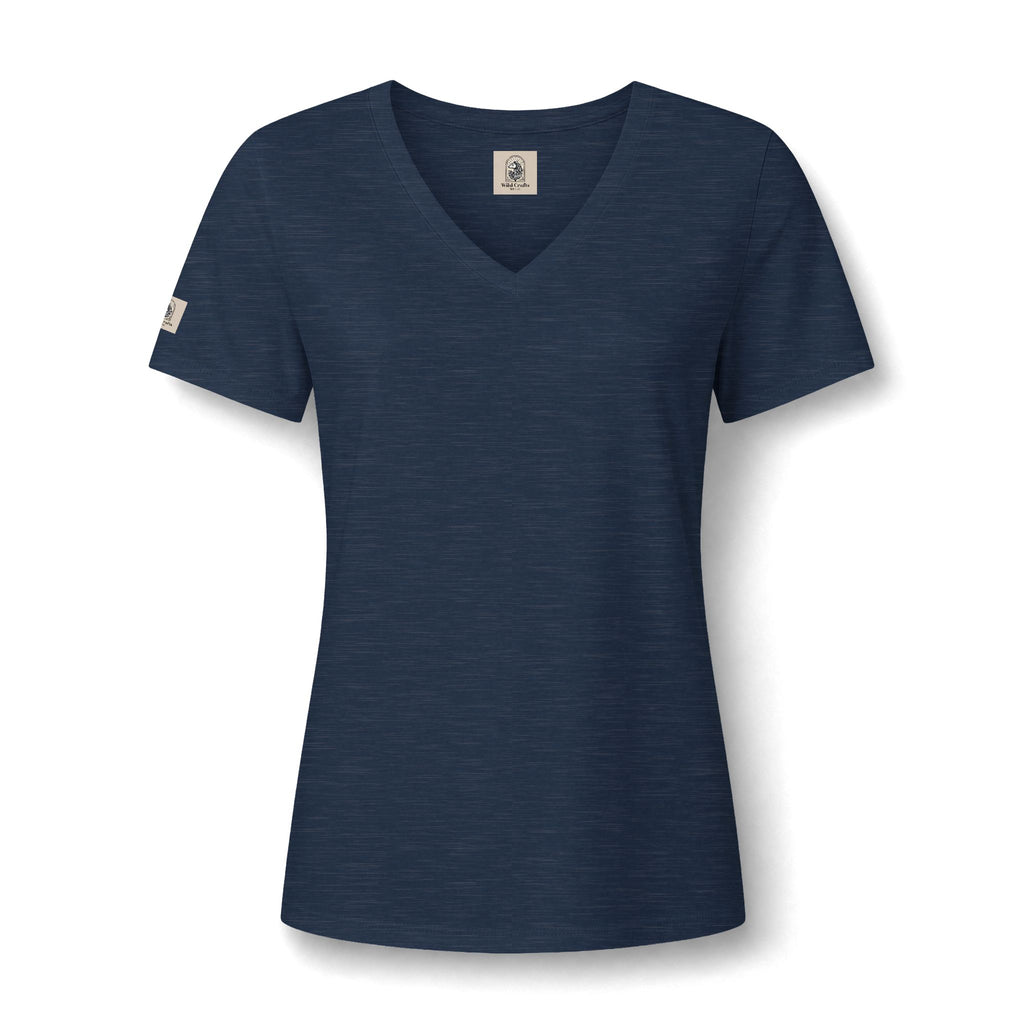 Women's V Neck Tee Wild Crafts Minimal Label Graphic