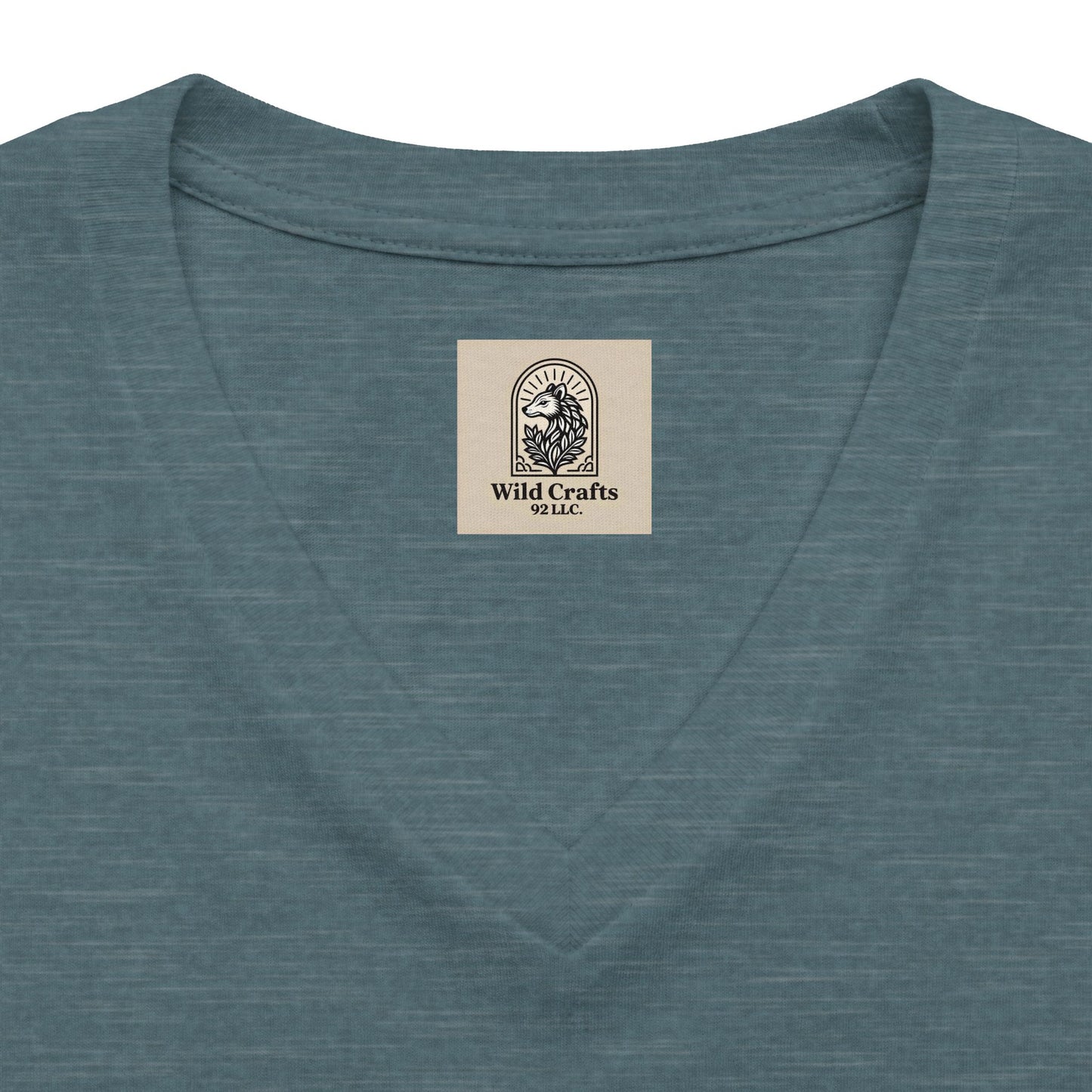 Women's V Neck Tee Wild Crafts Minimal Label Graphic