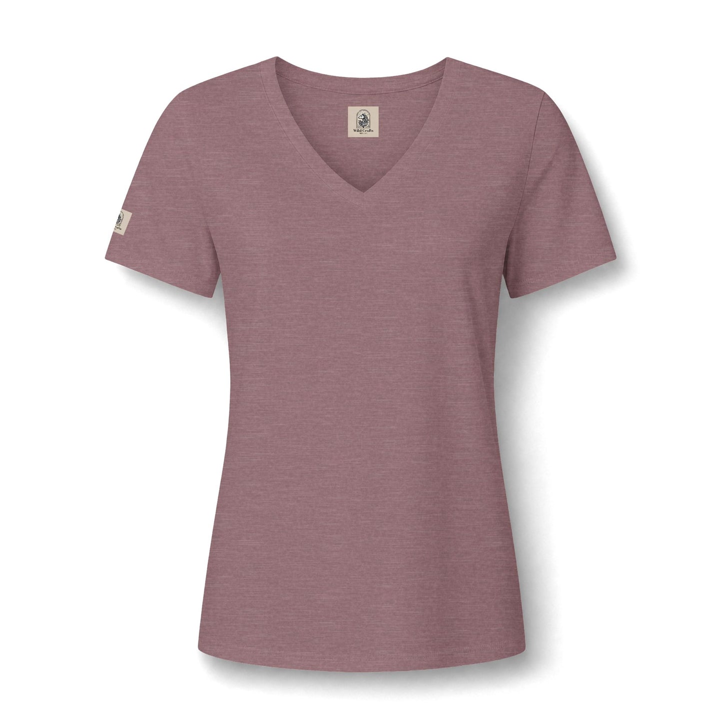 Women's V Neck Tee Wild Crafts Minimal Label Graphic