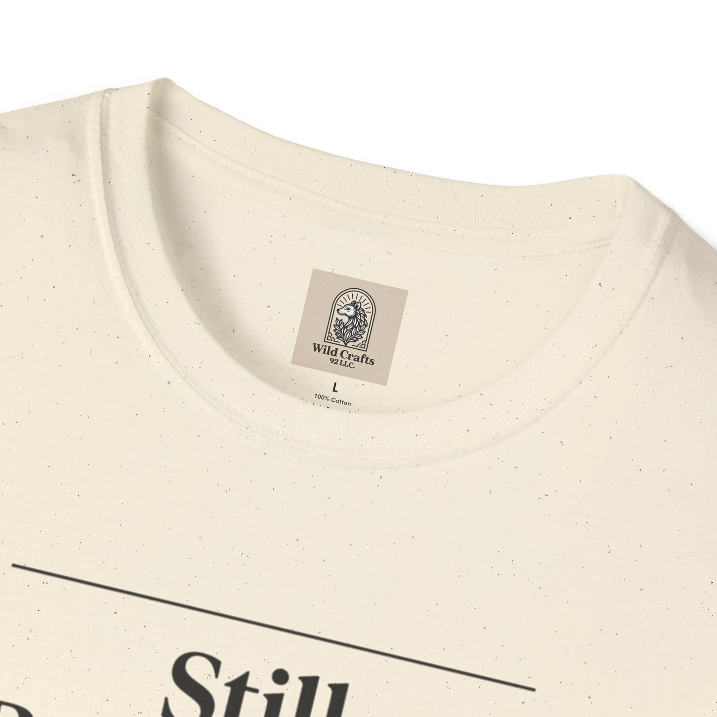 Floral Unisex Cotton T-Shirt – "Still Becoming... and that's enough"