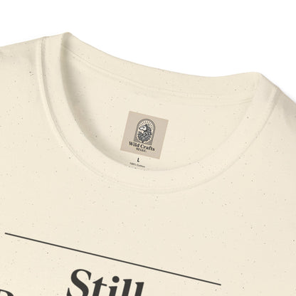 Floral Unisex Cotton T-Shirt – "Still Becoming... and that's enough"