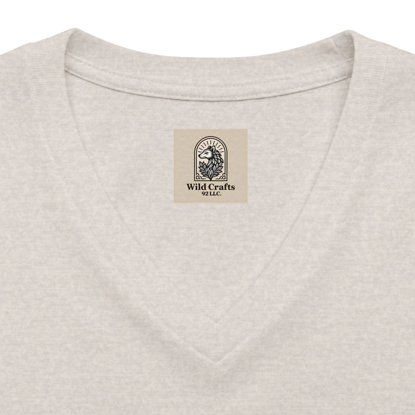 Women's V Neck Tee Wild Crafts Minimal Label Graphic