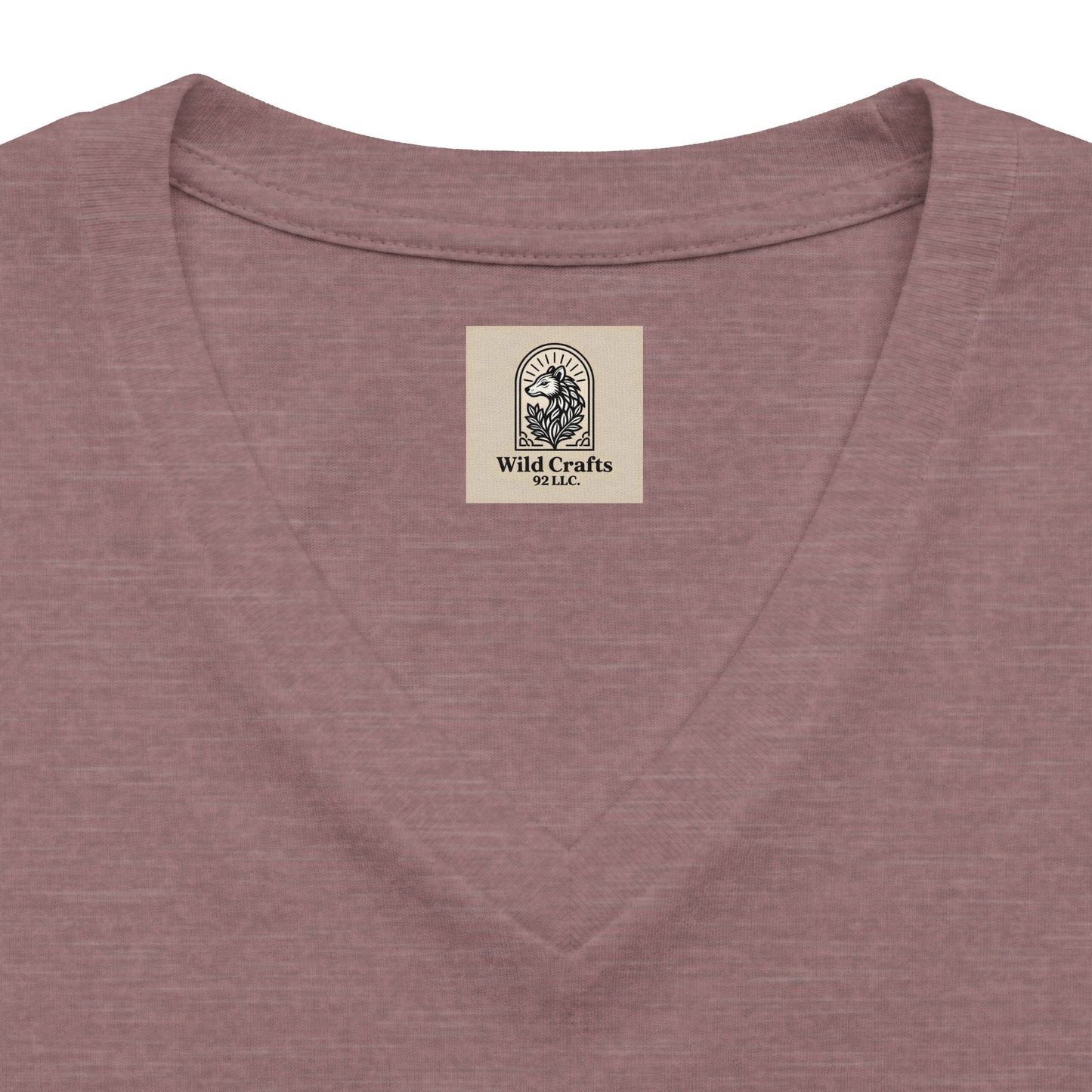 Womens Relaxed Fall V Neck Tee Shirt Heathered Everyday Comfort