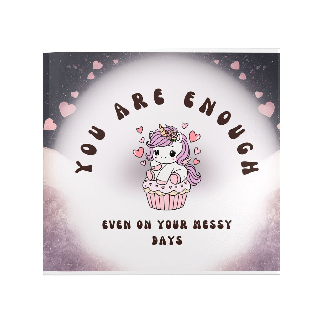 You Are Enough Hardcover Photo Book — Encouragement Photo Album for Messy Days