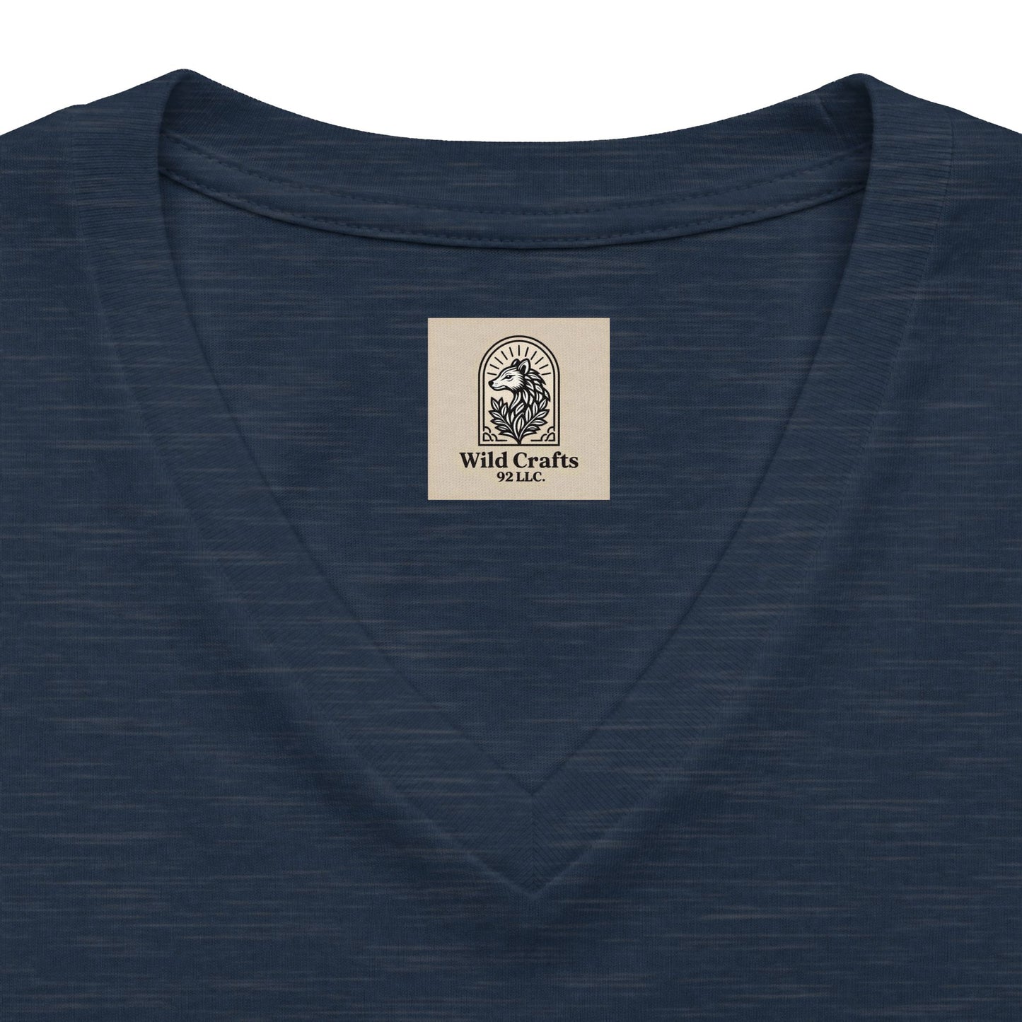 Women's V Neck Tee Wild Crafts Minimal Label Graphic