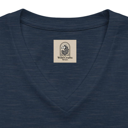 Women's V Neck Tee Wild Crafts Minimal Label Graphic