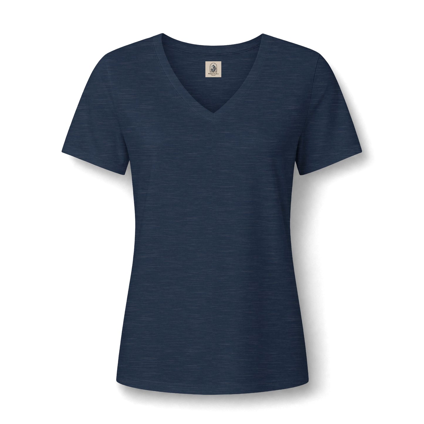 Womens Relaxed V Neck Mushroom Tee Growing At My Own Pace