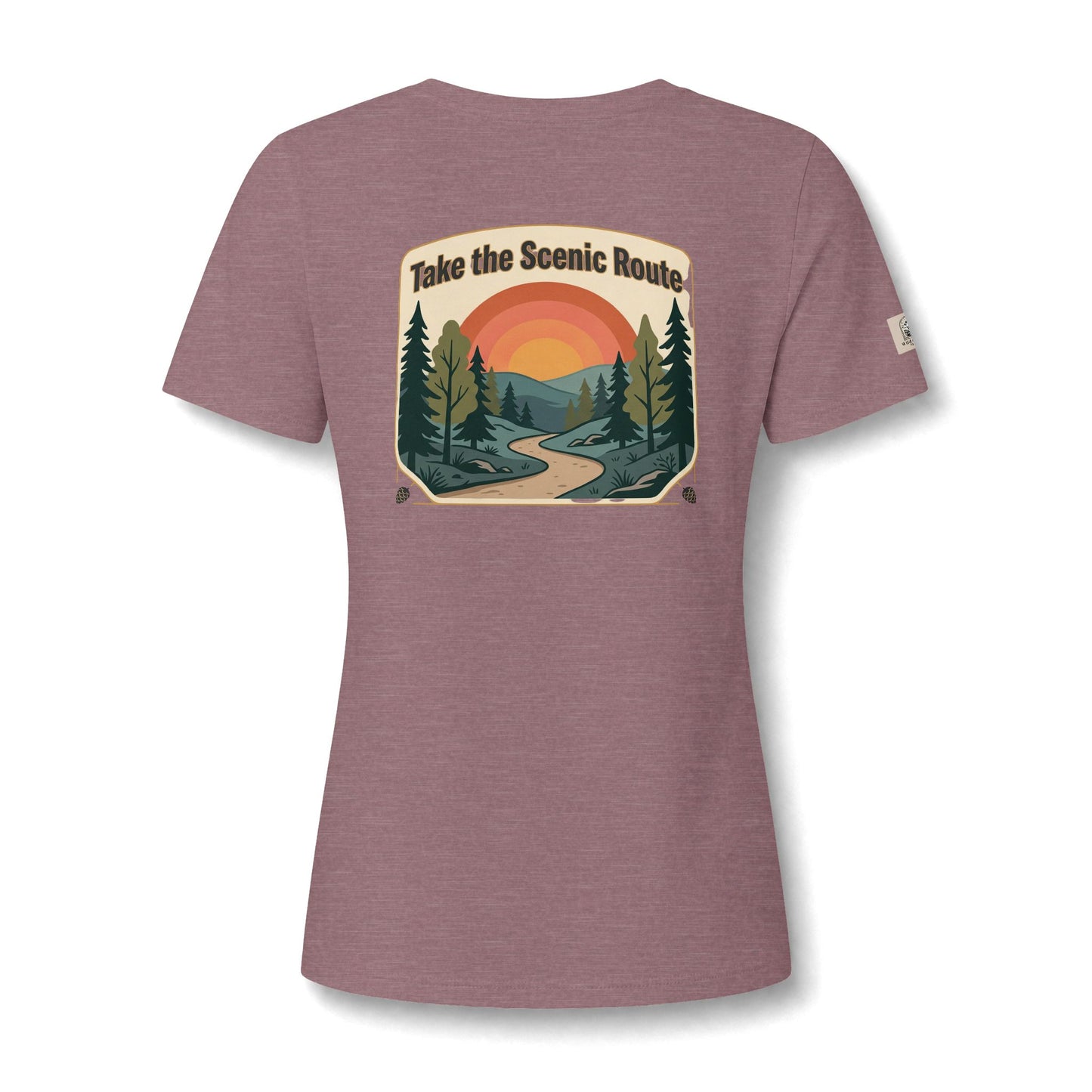Women's V Neck Tee Wild Crafts Minimal Label Graphic