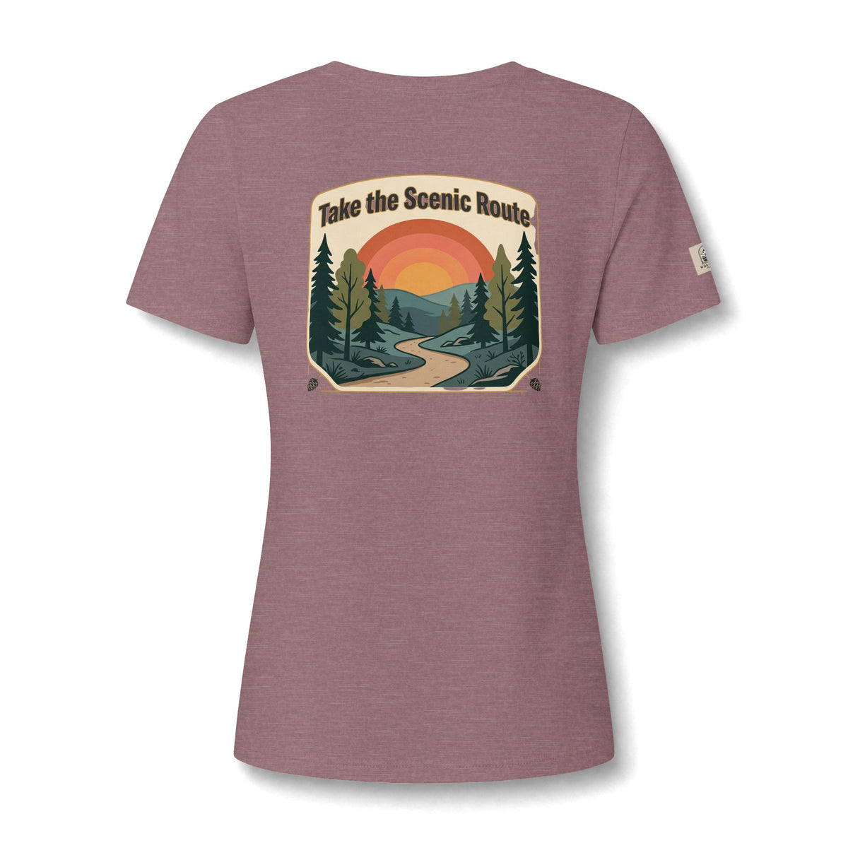 Women's V Neck Tee Wild Crafts Minimal Label Graphic