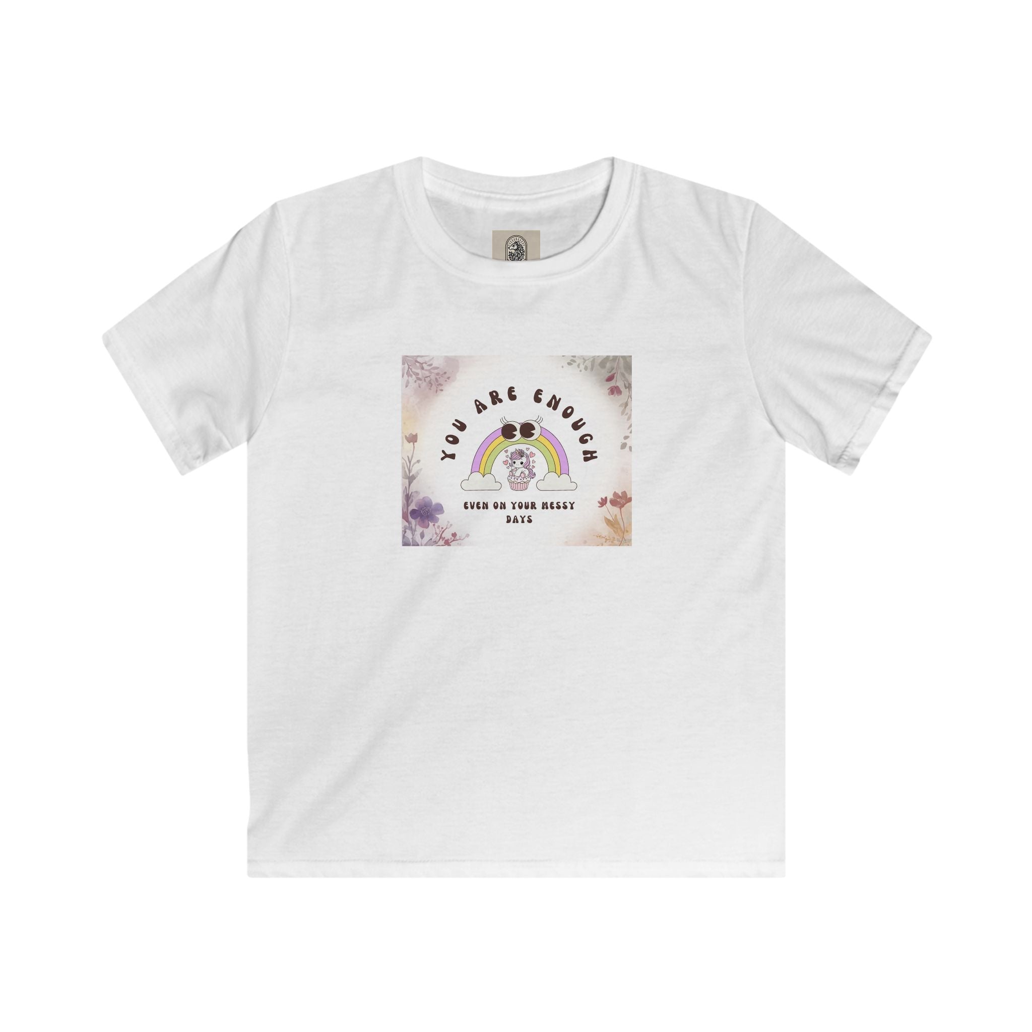 Kids Tee — “You Are Enough” Rainbow