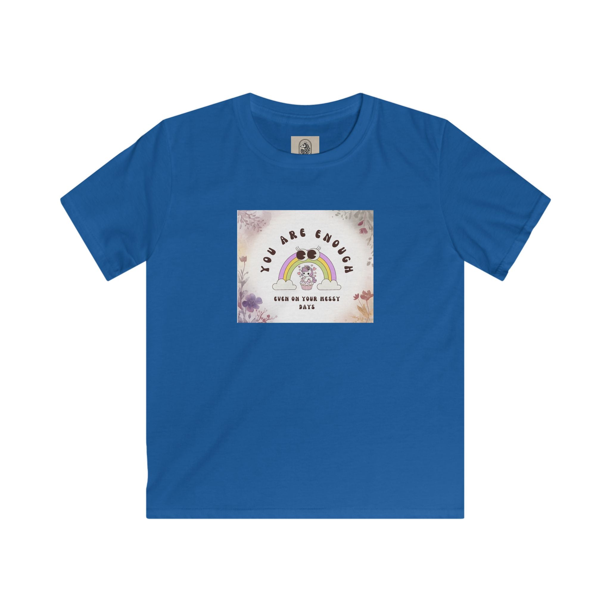 Kids Tee — “You Are Enough” Rainbow