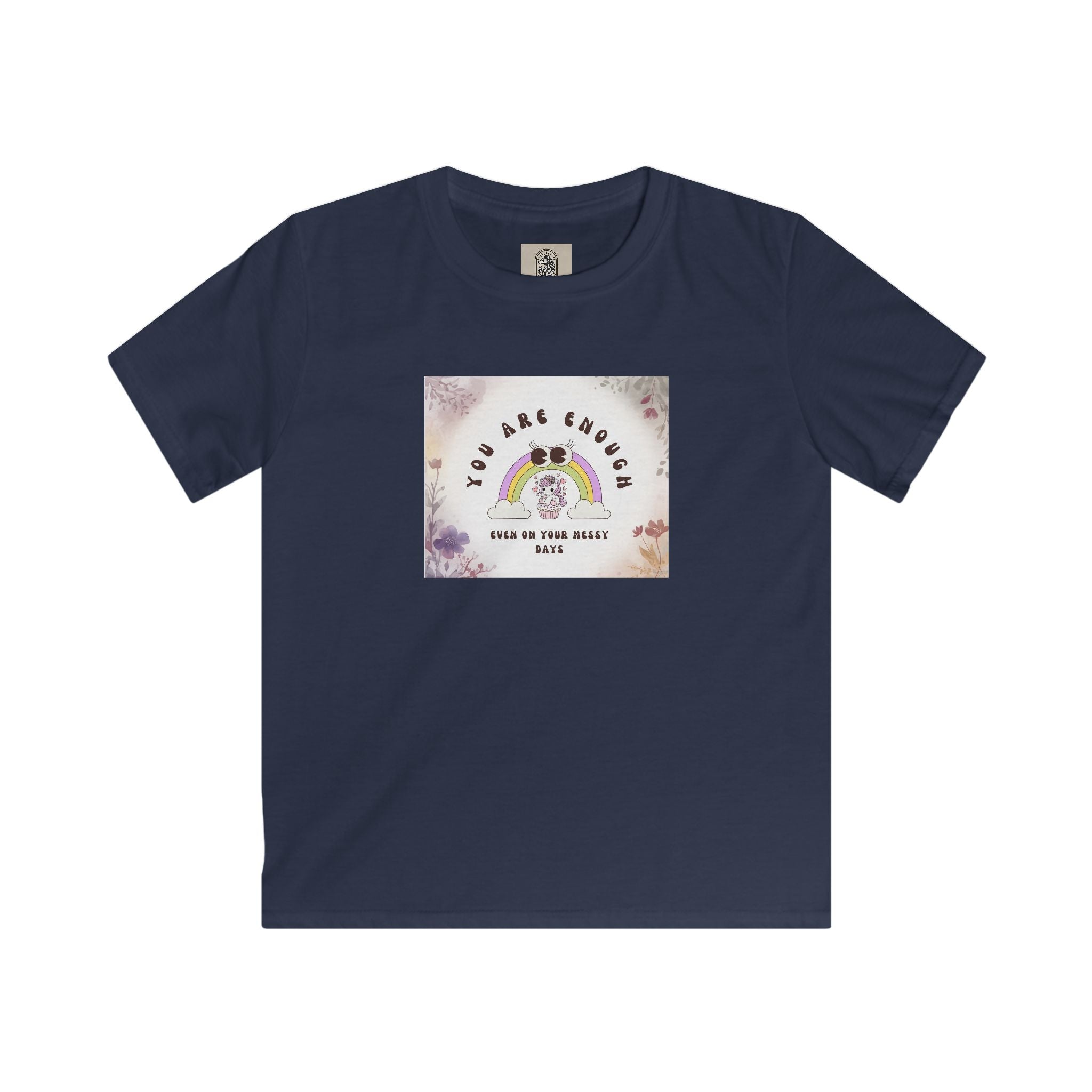 Kids Tee — “You Are Enough” Rainbow