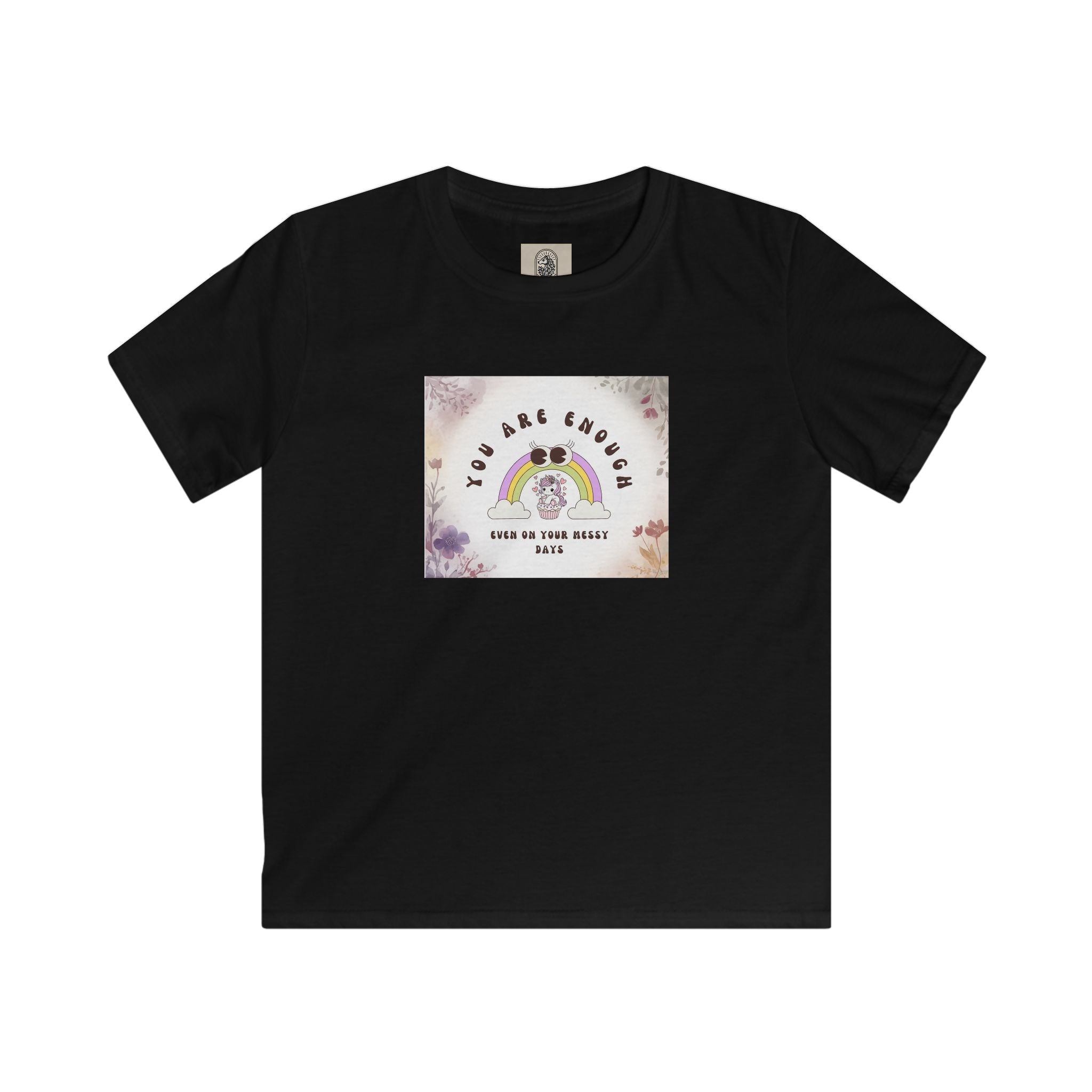 Kids Tee — “You Are Enough” Rainbow