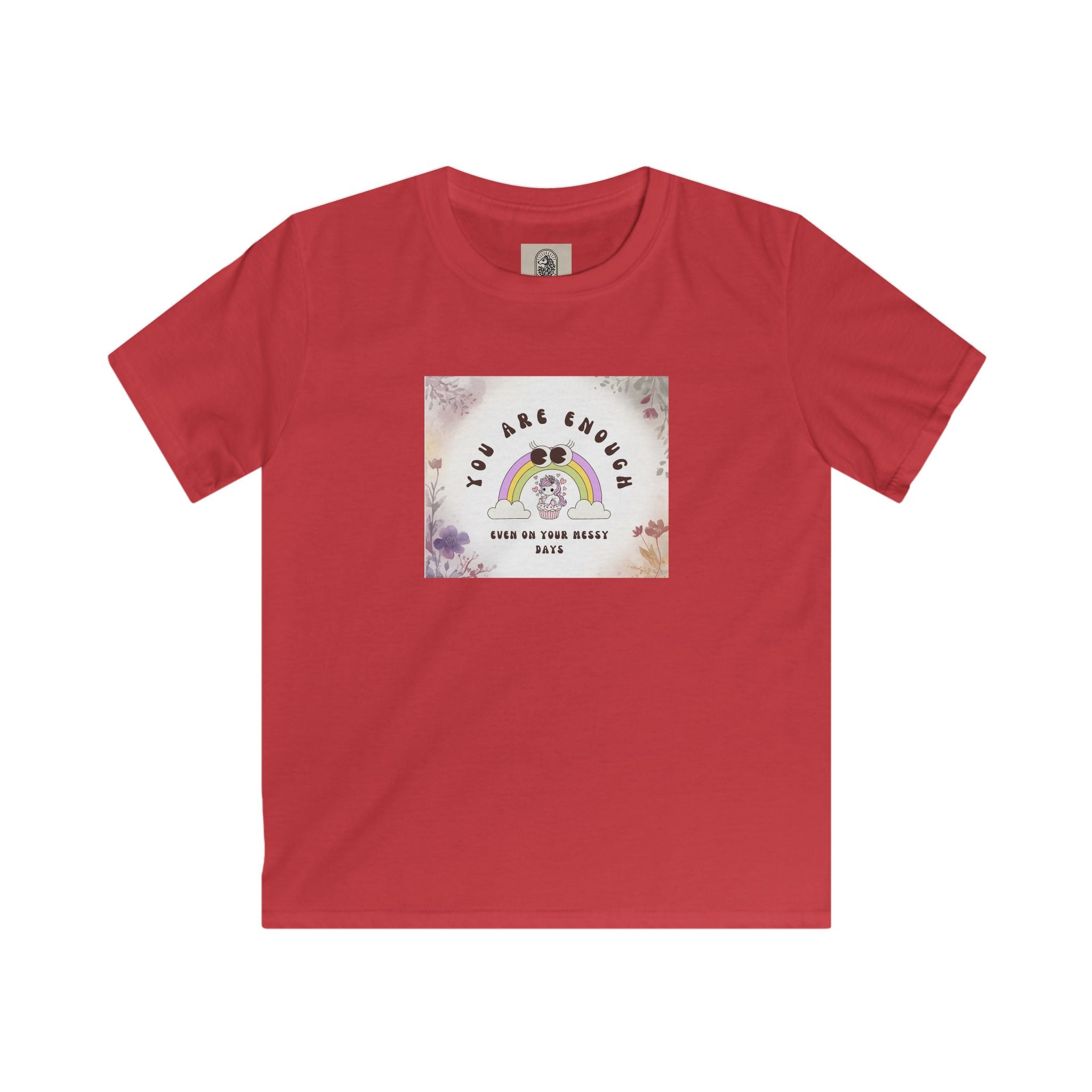 Kids Tee — “You Are Enough” Rainbow