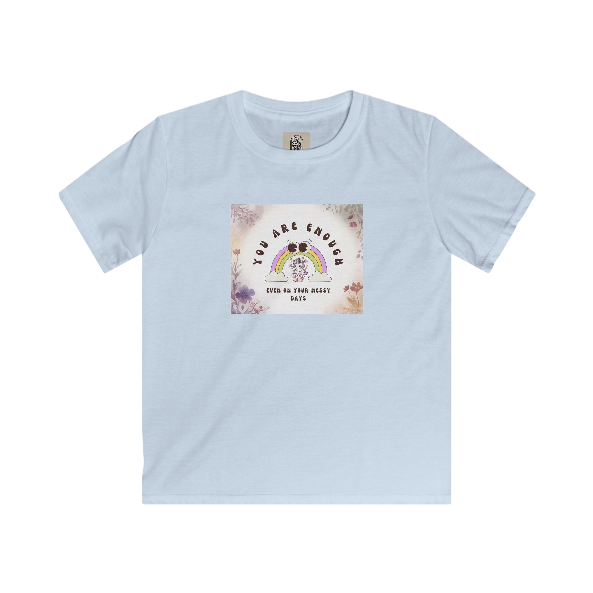 Kids Tee — “You Are Enough” Rainbow