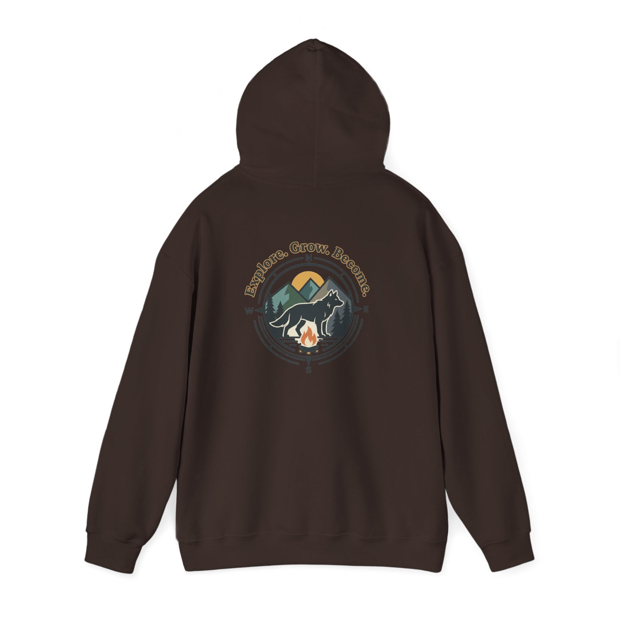 Adventure Campfire Hoodie Explore Become Mountain Travel Pullover