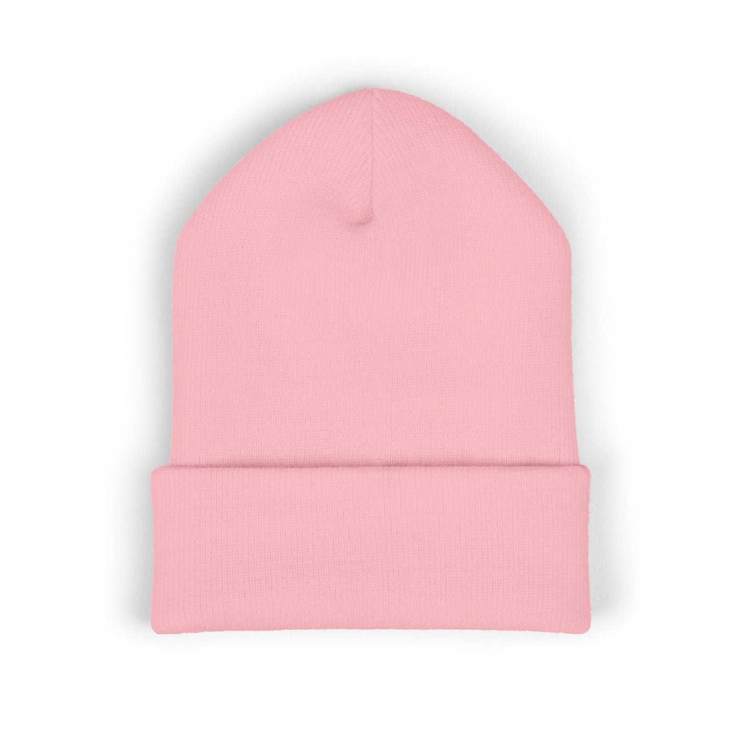 Breathe embroidered beanie | cuffed knit hat, minimalist text