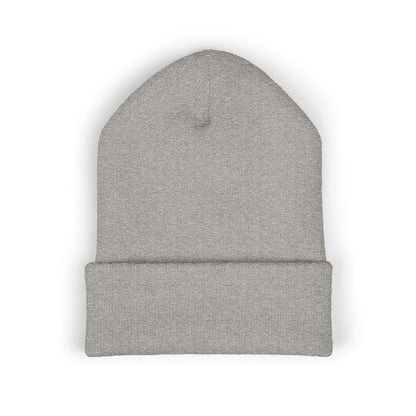 Breathe embroidered beanie | cuffed knit hat, minimalist text