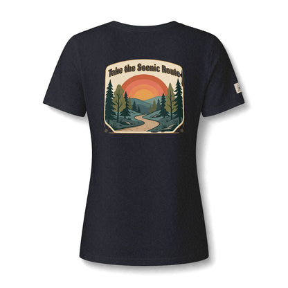Women's V Neck Tee Wild Crafts Minimal Label Graphic