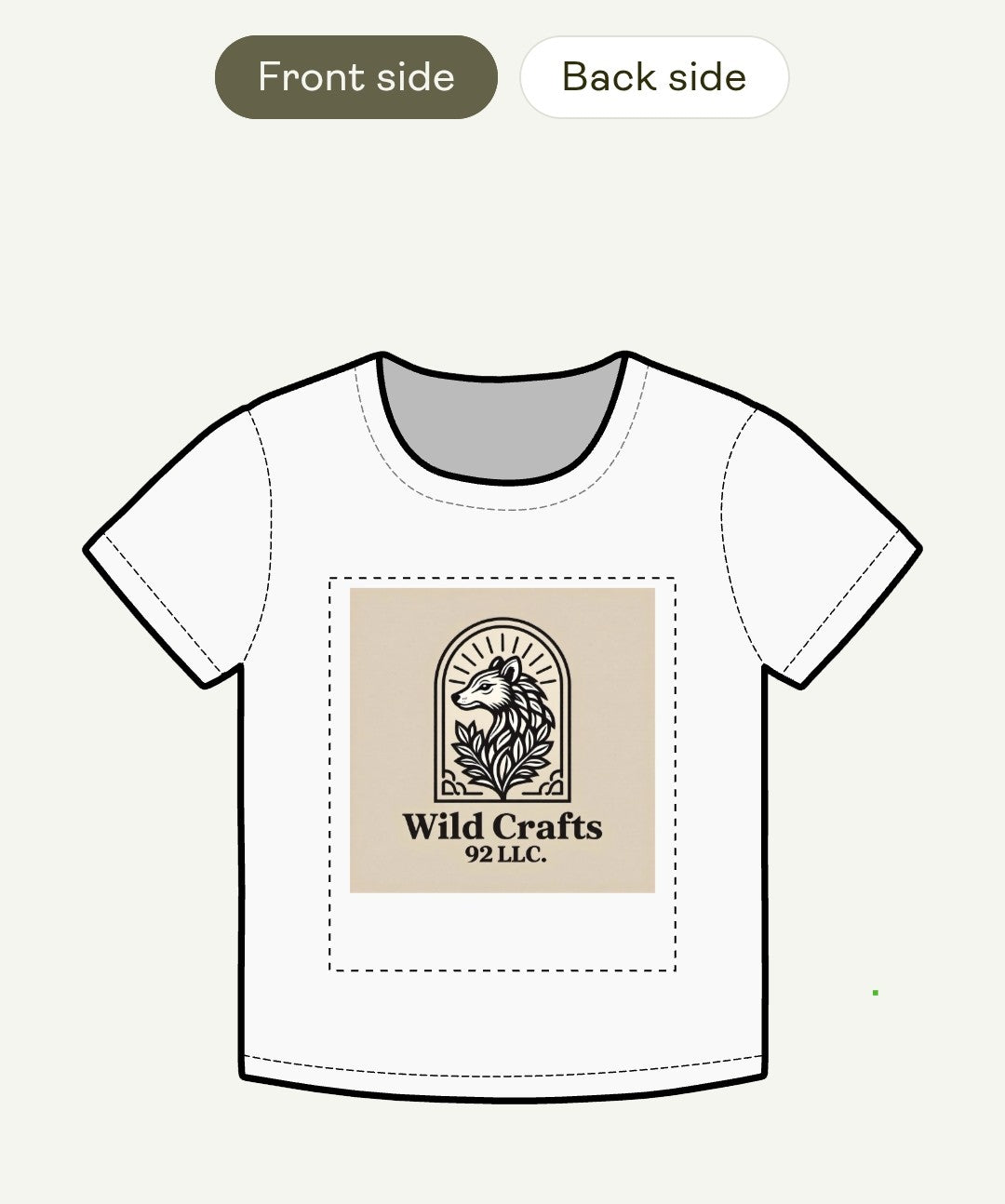 Brand Logo Crop Top — Organic Rib Baby Tee for Women