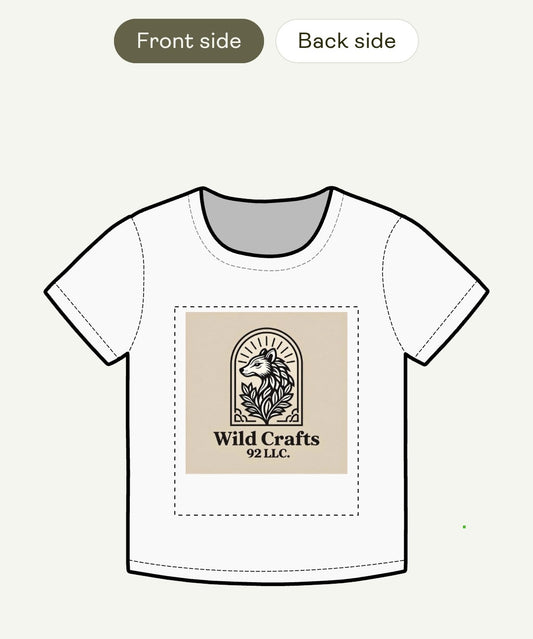 Brand Logo Crop Top — Organic Rib Baby Tee for Women