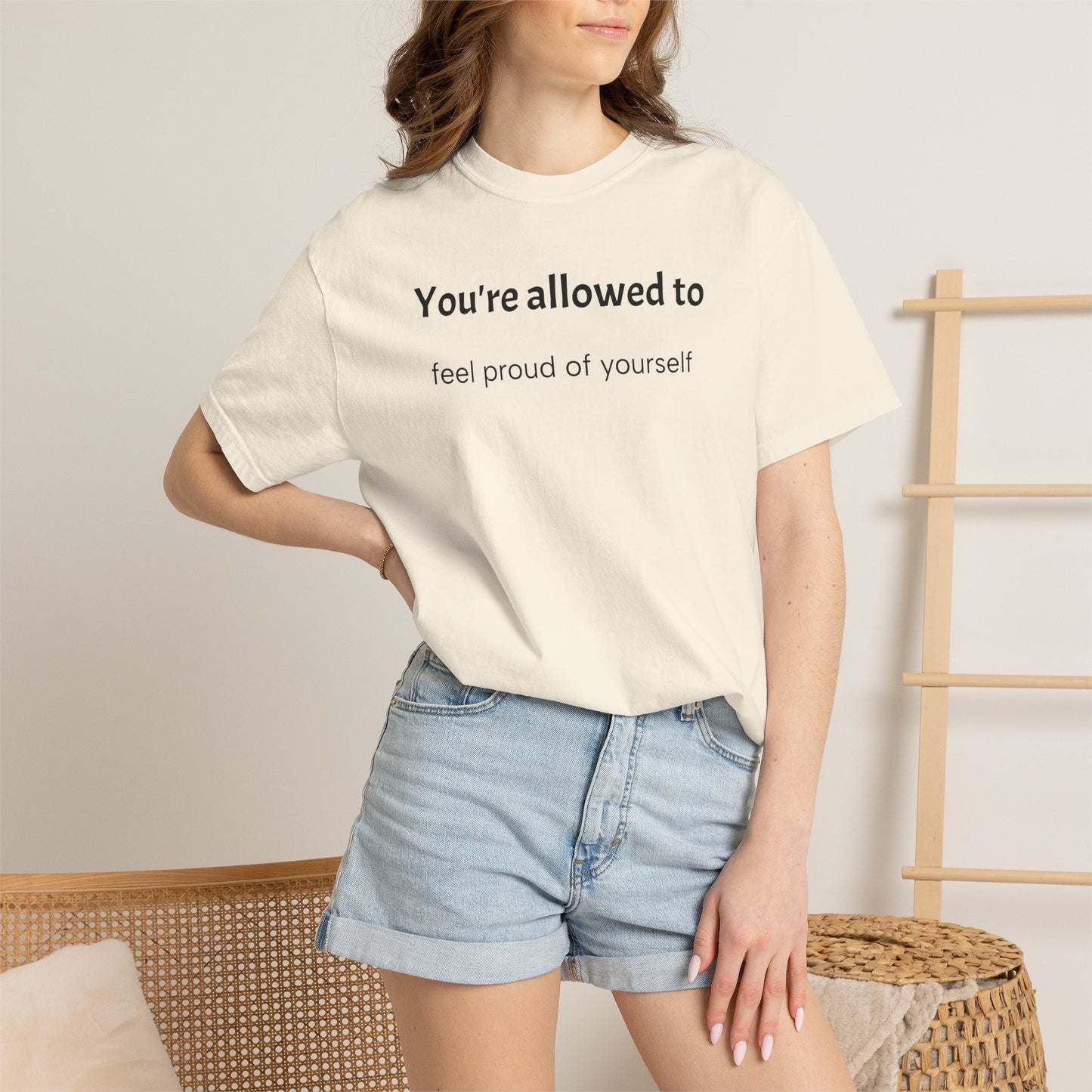 Positive Affirmation Heavyweight Cotton T-Shirt