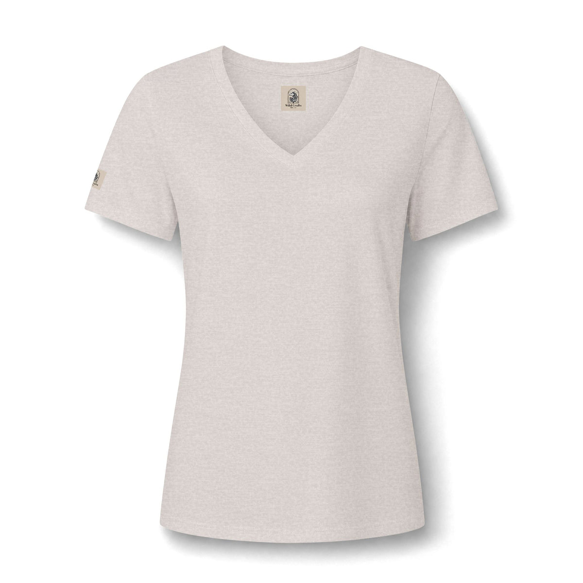 Women's V Neck Tee Wild Crafts Minimal Label Graphic