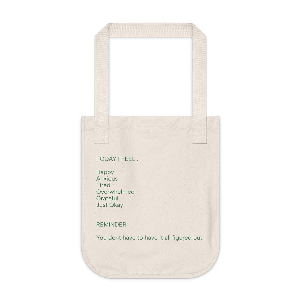 Canvas Tote Bag — "Hey... how are you really?" Mental Health Reminder Tote