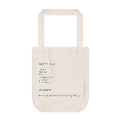 Canvas Tote Bag — "Hey... how are you really?" Mental Health Reminder Tote