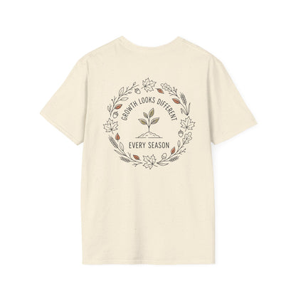 Fall Unisex Softstyle T Shirt Growth Looks Different Every Season Tee