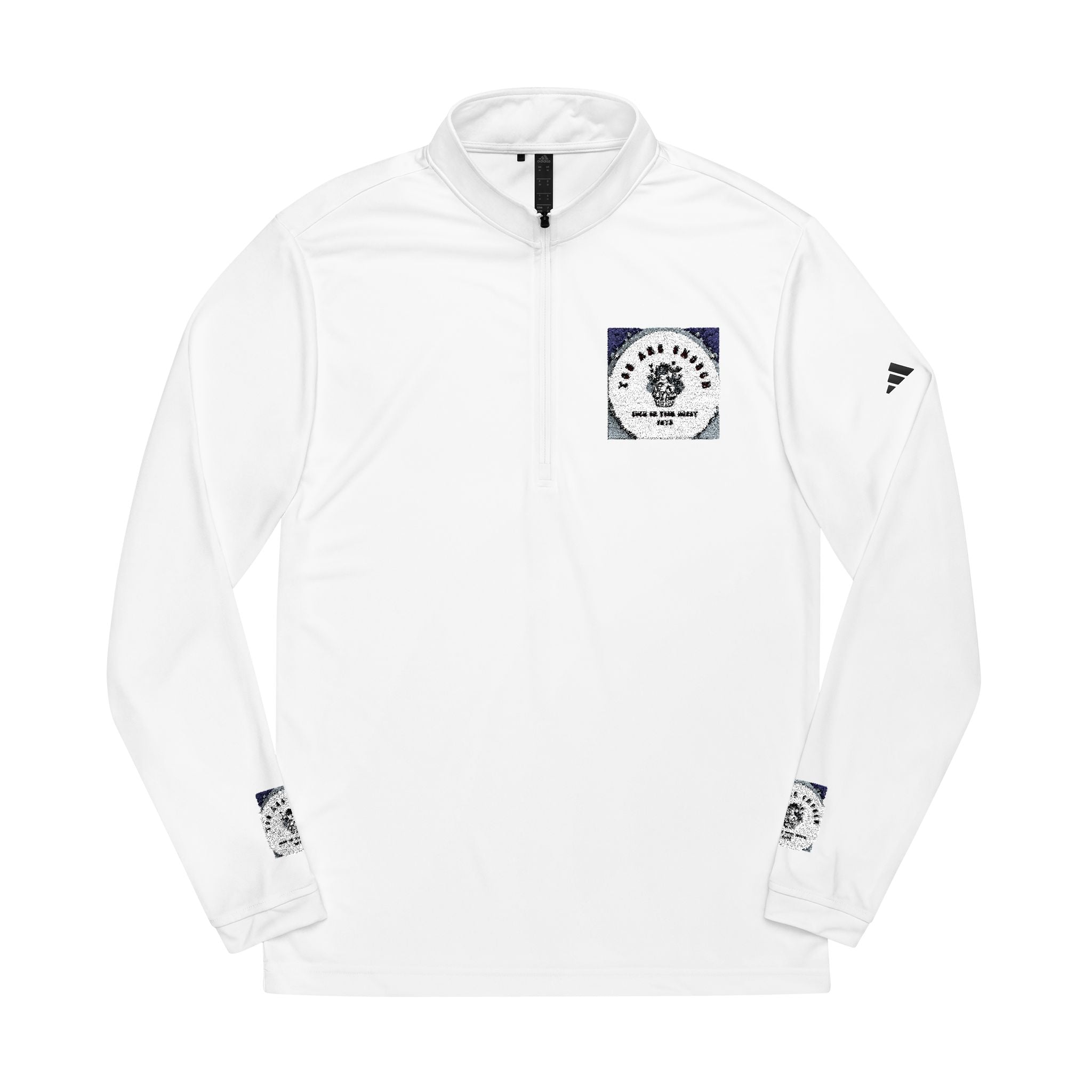 Embroidered Unicorn You are enough Quarter-Zip Pullover — Minimal adidas® Performance Top