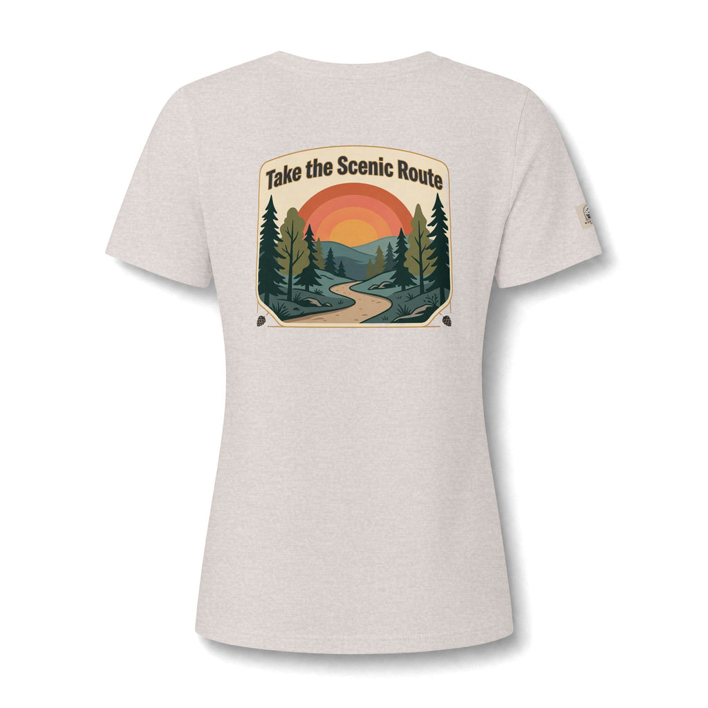 Women's V Neck Tee Wild Crafts Minimal Label Graphic